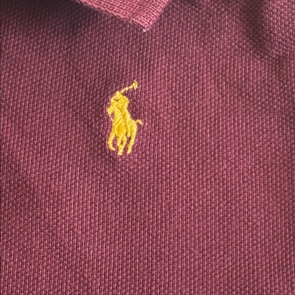 Polo Ralph Lauren 12 months long sleeve polo shirt maroon baby boys fall - Picture 2 of 4